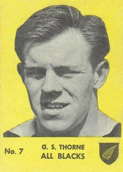 1968 Playtime Rugby Gum Famous Rugby Players - Yellow #7 Grahame Thorne Front